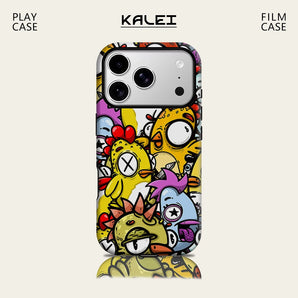 Graffiti Chicken For Magnetic Must-Have Phone Case for IPhone 18 17 16 15 14 13 Pro Max Plus Single Double-layer tough Case