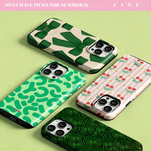 green black concentric Phone Case for iPhone 18 17 16 15 14 13 12 Pro Max Plus Air Magnetic Double-layer Back Cover