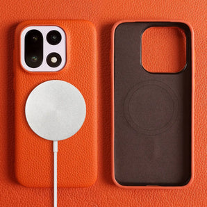 For Oneplus 15 Case 13R 12 10R 8Pro 7T 9R 7TPro Case Luxury Genuine Leather Cases for Magsafe Oneplus Phone Cover Magnetic Coque