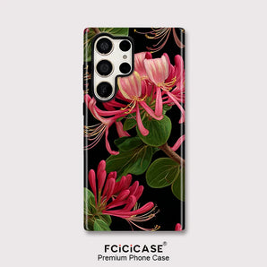 Floral Flower Print Phone Case For Samsung Galaxy S23 Ultra S20 FE S24 Plus S25+ A16 A26 A56 A36 Shockproof Cover