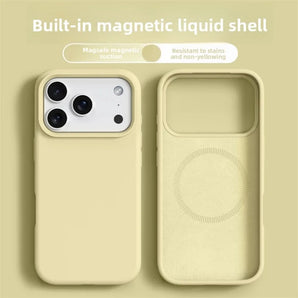 Original Magnetic Phone Case For iPhone 17 16 Pro Max Liquid Silicone Cases For iPhone 17 18 Pro Max 17Pro Air Soft Bumper Cover