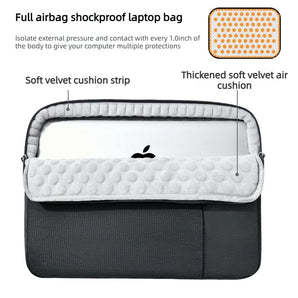 360° Plush Airbag Protection Laptop Bag Sleeve for Macbook Air 12-17.3Inch Tablet Computer Bag Lenovo Asus HP Dell Laptop Case