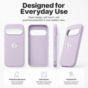 Silky Soft Touch Original Shockproof Protect Silicone Case for Google Pixel 11 10 9 8 7 6 A Pro XL Scratch Resistant Back Cover