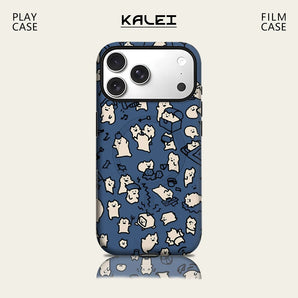 Navy Cute Spirit Phone Case for IPhone 17 16 15 14 13 Pro Max Plus for Magnetic Single Double-layer Tough Case