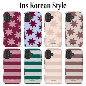 Luxury Clmj Star Wavy Stripes Phone Case for Samsung Galaxy S23 S24 S25 S26 FE Plus Ultra Edge 4G 5G Luxury Double-layer Cover