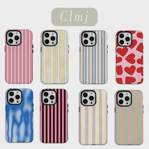 luxury Ins Creamy Purple Stylish Phone Case for iPhone 17 16 15 14 13 12 11 X XS XR XSMAX 78 Air Pro Max Plus Double-layer Cover