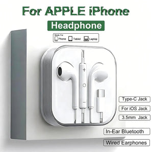 Type C Wired Earbuds Headphones For Xiaomi Redmi Poco Oneplus OPPO Huawei Honor Samsung Earphones 3.5mm Laptops Tablet Headset
