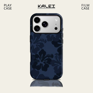 Navy Tone Floral IPhone17 Must for Magnetic Phone Case for IPhone 17 16 15 14 13 Pro Max Plus Single Double-layer Tough Case