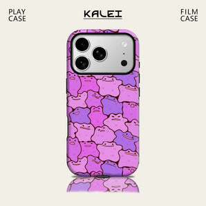 Purple Blobs for IPhone17 Must for Magnetic Phone Case for IPhone 17 16 15 14 13 Pro Max Plus Single Double-layer Tough Case
