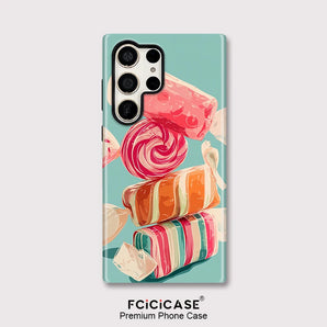 Phone Case For Samsung Galaxy A36 A26 A16 A56 S20 FE S23 S24 Plus S25 Ultra Painting Dual Layer Soft Silicone Cover