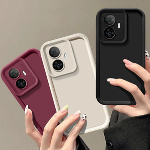 Luxury Matte Silicone Case For Xiaomi Poco X7 X5 X6 Pro Cover Poco M6 Pro M5s C61 C55 C65 C75 F3 Camera Shockproof Cover Fundas