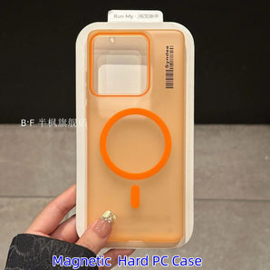 Case For Motorola Edge 50 Neo 60 70 Pro Fusion Translucent Magnetic Hard PC Phone Cover For Motorola Signature Protective Shell