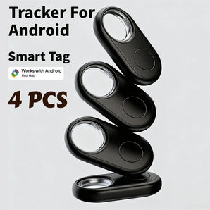 4-PCS Bundle Android Tracker Portable Anti-lost Device Work With Google's Find Hub items Finder Smart Tag for Pixel Motorola GMS