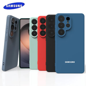 For Samsung Galaxy S26Ultra S25Ultra S26 S25 S24 S23 S22 S21 S20 Ultra Plus FE Case Liquid Silicone Phone Back Cover