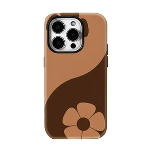 Yin Yang Floral Phone Case for IPhone 17 16 15 14 13 Pro Max Plus for Magnetic Single Double-layer Tough Case