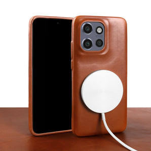 Oil Wax Magnetic Genuine Leather Case for Motorola Edge 50 Ultra Edge50 Fushion S50 Neo Edge50Pro X50Ultra for MagsafePhone Case