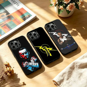 Wrestler CM P-Punk _ Phone Case For iPhone18,17,16,15,14,13,12,11 Plus,Pro Max,XS,Colored Silver Plated Inside Cover