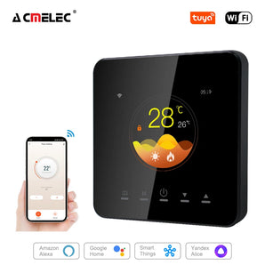 16A Tuya Wifi Smart Thermostat Temperature Controller Electric Warm Floor Heating Room Thermostat Works with Google Home Alexa