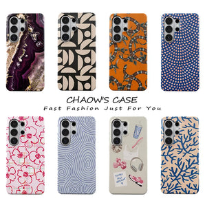 Luxury Bugrs Seaside Coral Phone Case for Samsung Galaxy S20 FE S22 S24 S25 S26 Plus Ultra Edge 4G 5G Double-layer Back Cover