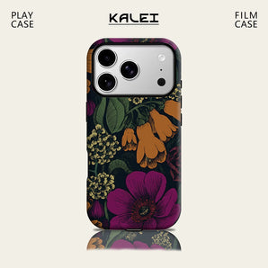 Dark Vintage Floral For Magnetic Must-Have Phone Case for IPhone 18 17 16 15 14 13 Pro Max Plus Single Double-layer tough Case