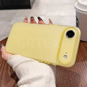 0.45mm Ultra Thin Matte Soft Silicone Case For iPhone 17 Air 17 Pro Max 17 Pro Candy Color Translucent Slim Clear Shell 