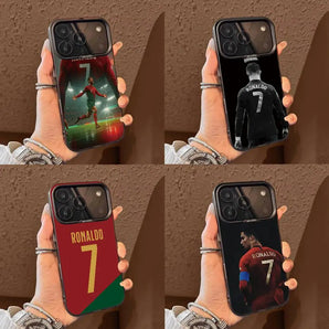 Football For CR7 R-Ronaldo 7 .jpg Phone Case For iPhone 17,16,15,14,13,12,11 Plus,Pro Max,XS,Colored Silver Plated Inside Cover