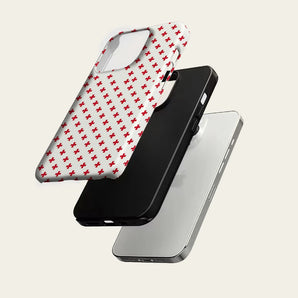 Red Minimal Geometric Phone Case For Magnetic for iPhone 17 16 15 14 13 12 11 Pro Max Plus Double-layer Anti-Drop Back Cover