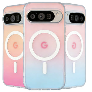 For Magsafe Translucent Matte Magnetic Case For Google Pixel 11ProXL 9ProXL 10Pro 10A 9A Wireless Charge Change Color Slim Cover