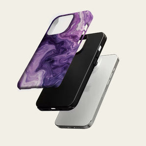 Purple Swirl for IPhone17 Must for Magnetic Phone Case for IPhone 17 16 15 14 13 Pro Max Plus Single Double-layer Tough Case
