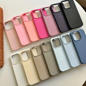 Luxury Original Liquid Silicone Soft Case Protection For iPhone 17 Promax 16 15 14 13 12 11 Pro Max Plus Protective Phone Cover
