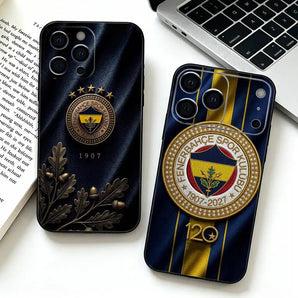 Club T-Turkey FenerbahceS Phone Case For iPhone 12/13/14/16/15/17 Pro Max, Lightweight & practical Soft Black Cover