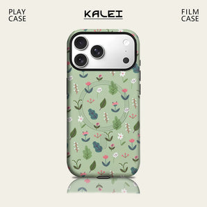 Light Green Fresh Botanical Phone Case for IPhone 17 16 15 14 13 Pro Max Plus for Magnetic Single Double-layer Tough Case