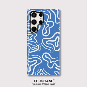 Fcicicase Double-layer Phone Case For Samsung Galaxy S23 Plus S24+ S25 Ultra S20 FE A16 A56 A36 A26 Fashion Stripe Print Cover