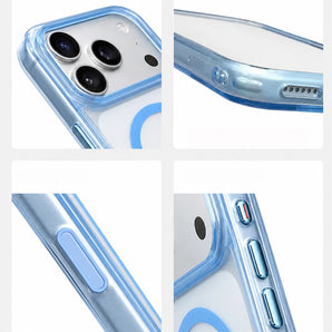 Magnetic Frosted Transparent Original Color Case For iPhone 18Pro 17Pro Max 17Pro AI Touch Camera Button For Magsafe Matte Cover