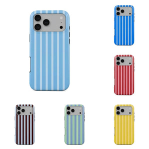 Retro Fashion Stripes Phone Case for IPhone 18 17 16 15 14 13 12 11 Air Pro Max X XS XR XSMax 7 8 Plus Glossy Film Hard PC Cover