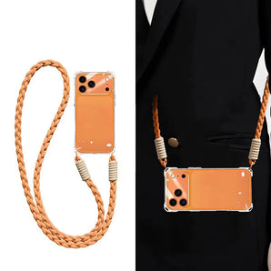 Crossbody Phone Case with Lanyard For iPhone 17Air 16 Pro Max 15 14 18 Pro Max чехол на айфо Necklace Strap Cord Soft Cover
