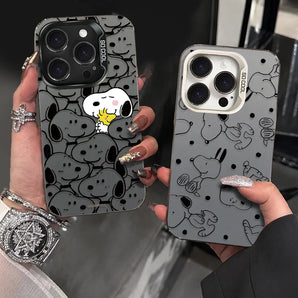 Anime Snoopy Cute Puppy Hot Hard Phone Case for iPhone 12 17 Air Pro Max 16 15 11 14 13 Pro Max XS X XR Plus 8 7 SE 2020 Cover