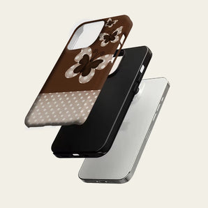 Brown Dot Butterfly IPhone17 Must for Magnetic Phone Case for IPhone 17 16 15 14 13 Pro Max Plus Single Double-layer Tough Case