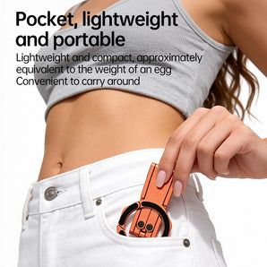 AIPEKE Magnetic Phone Holder Foldable Dual-Sided Magnet Zinc Alloy Phone Tripod Magnetic for MagSafe Cellphone Grip Live & Vlog
