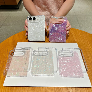 New shell pattern two iPhone Duo mobile phone case trend high simple duo fashion case