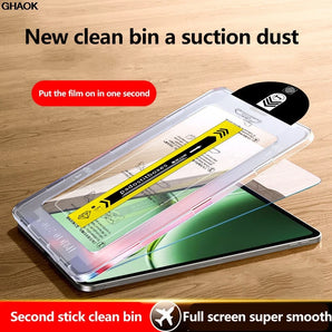 Screen Protector Flim For OnePlus Pad 3 13.2"2025 Pad Lite 11"Pad3 Pad2 Pro 12.1 inch 2024 Auto Install Kit Tempered Glass