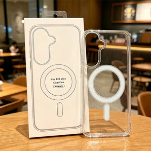 For Magsafe Clear Case For Samsung Galaxy S26 S25Edge S24 S23 S21FE S22 Ultra Plus A57 A17 A16 A55 A26 A36 A54 A37 A07 A56 Cover
