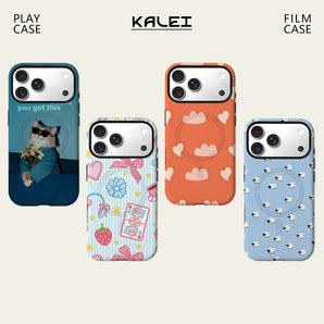 Cool Suit Cat Quote Phone Case For Magnetic for iPhone 17 16 15 14 13 12 11 Pro Max Plus Double-layer Anti-Drop Back Cover