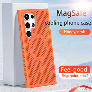 Magnetic For Magsafe Heat Dissipation Phone Case For Samsung S26 S25 S24 S23 Ultra S22 Plus FE Luxury Shockproof Protector Cover