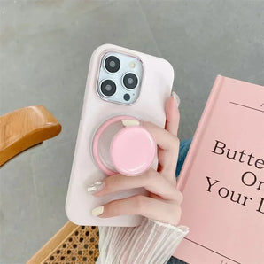 Magnetic Folding Mobile Phone Grip Holder Socket Pocket Support for iPhone 16 17 Samsung Xiaomi Safe Ring Finger Expanding Stand