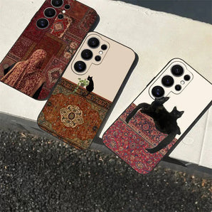 Persian P-pattern Phone Case For Samsung S 24 Fe 25 Ultra Plus 20 Lite 21 30 22 23 24 22 Ultra 5G Fundas