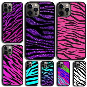 Zebra Print Clip Art Phone Case Cover For iPhone 17 Air 15 16 14 11 12 13 Pro MAX Plus Coque