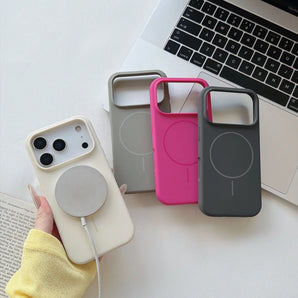 Matte for Magsafe Soft Liquid Silicone Case for iPhone 17 18 Pro Max 16 15 14 13 Magnetic Candy Color Shockproof Slim Cover