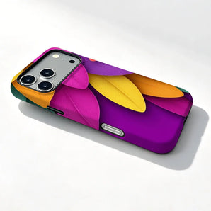 Magnetic Phone Case For Oppo Find X8 X8s X9s X6 X7 Pro Ultra Colorful Leaf  2 IN 1 Film shell Shockproof Back Cover Fundas