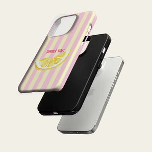 Summer Quote Stripes Phone Case For Magnetic for iPhone 17 16 15 14 13 12 11 Pro Max Plus Double-layer Anti-Drop Back Cover